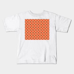 Simple Autumn Leaf Pattern Kids T-Shirt